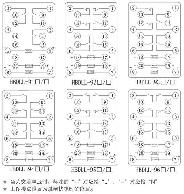 HBDLL-92A/1内部接线图