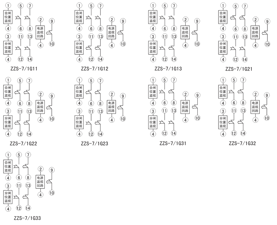 ZZS-7/1G33内部接线图