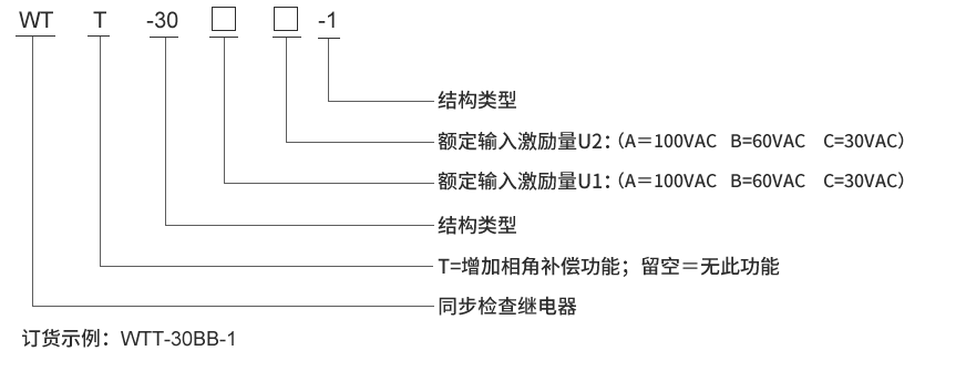 WTT-30AA-1选型说明
