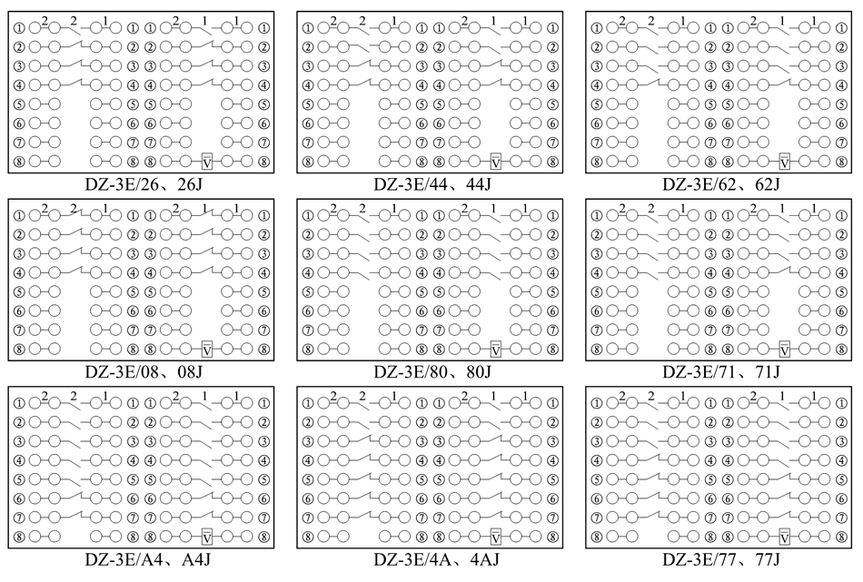 DZ-3E/77、DZ-3E/77J接线图