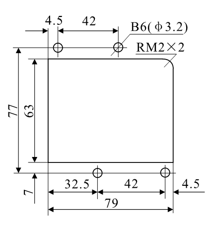 DZ-3E/A4、DZ-3E/A4J安装开孔尺寸图