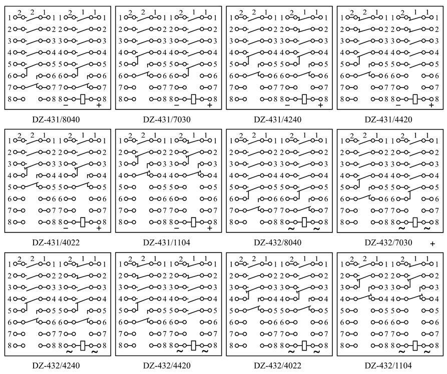 DZ-432/7030内部接线图
